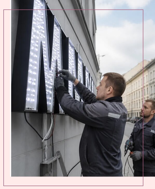 Изготовление и монтаж светодиодных LED вывесок в Шатуре
