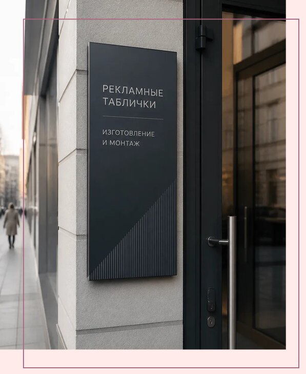 Рекламные таблички в Шатуре по цене от 4610 р. | Аванза-Штр